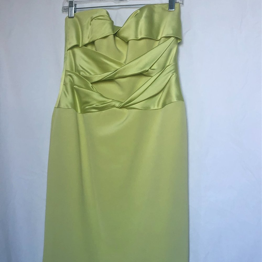 David Meister Strapless Cocktail Dress